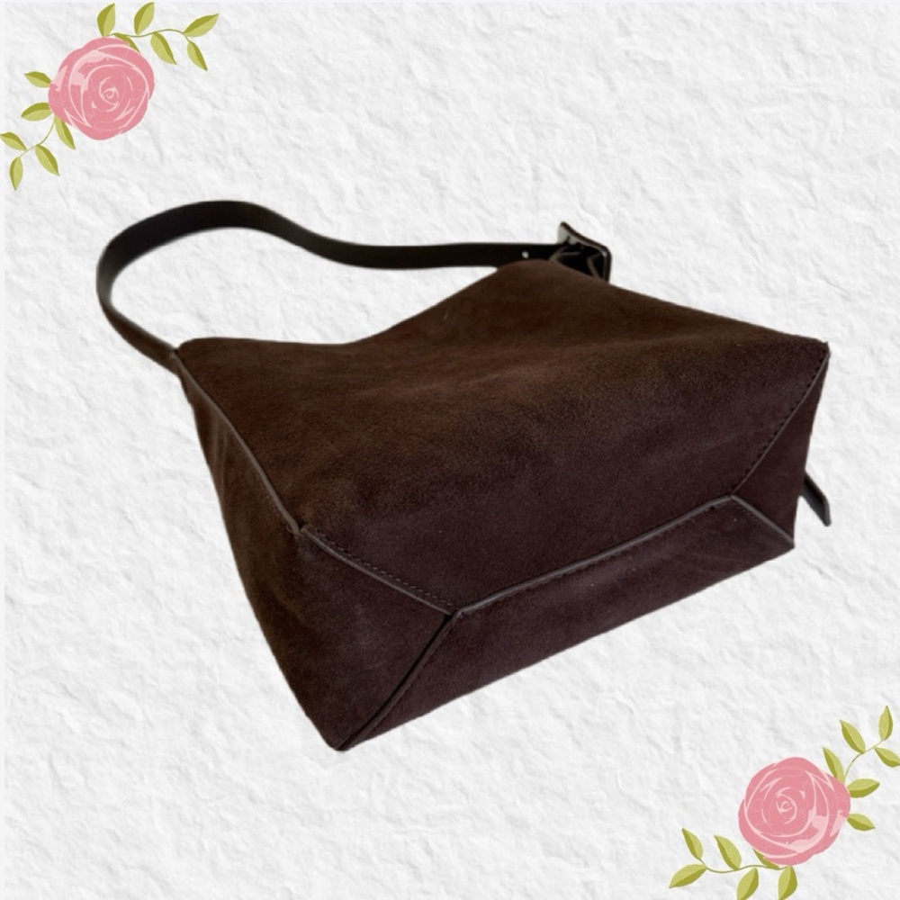 Mango Brown Suede Shoulder Bag - Picture 5 of 7